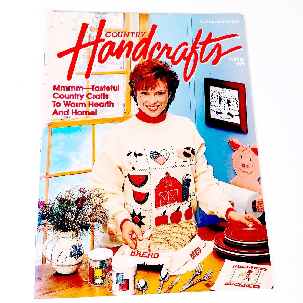 Country Handcrafts February March 1995 33 Various Craft Projects 68 Pages
